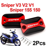 2 Pcs For YAMAHA Sniper 155 150 Sniper V3 V1 V2 Motorcycle CNC Brake Fuel Oil Cap Hydraulic Master C
