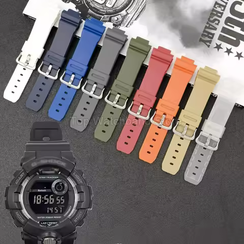 For Casio G-SHOCK GBA-800/GBD-800 Waterproof Durable Resin Watchband GMA-B800/GA800 Silicone Watch A