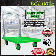 ABS Heavy Duty Foldable PVC Platform Hand Truck Trolley  (150kg / 300kg ) Fibre Folding Platform Han