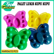 palet lukis kupu kupu/palet lukis/wadah lukis