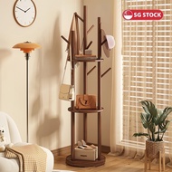 Clothes Rack Hook Coat Rack Clothes Bamboo Hanger Clothes Rack Coat Rack Coat Rack Floor-standing Cl