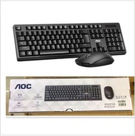 AOC無線滑鼠連鍵盤套裝 KM210電腦手提電腦適用USB一插即用