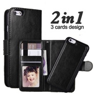 [Woo Fashion Case] LANCASE เคสสำหรับ IPhone 13 PRO หนังที่ถอดออกได้เคสแบบพับปิดได้ XS MAX X XR กระเป๋าสตางค์ Iphone 6 7 8 Plus Coque
