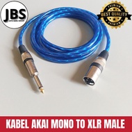 Xlr male to akai mono jack cable 50cm-5meter