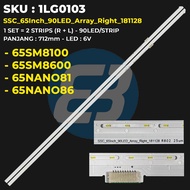 LG 65 Inch TV Backlight 65SM8100 65SM8600 65NANO81 65NANO86 SSC_65inch_90LED_Array_Right_181128