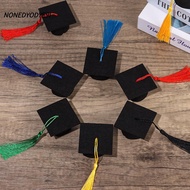 NONEDYODYE9I 6Pcs Bachelor Cap Wine Bottle Tassels Decoration Top Hat