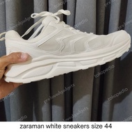sepatu pria zara man zaraman white sneakers