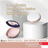 [SG SELLER] Magnetic Braces Case with Mirror - Travel Retainer/Aligner Mouth Guard Denture Storage C