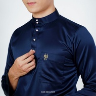 Baju Melayu SlimFit  BABY BLUE, NAVY BLUE, EMERALD GREEN, DUSTY PINK, DUSTY PURPLE