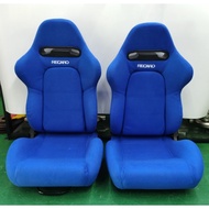 Recaro Sr3 / Sr4 Red Blue Black Dark Blue Alcantara Fabric / Kain Baldu / Leather Racing Car Universal Semi Bucket Seat