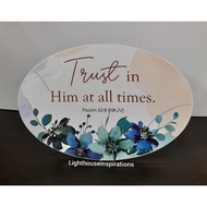 Oval shape plaque with bible verse* Home Deco*Bible Verse Plaque