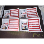 Shell Helix Sticker Millage