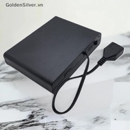 GoldenSilver 1Pcs USB Mini Power Supply Battery Box With Cover And Switch 6 X AA USB Battery Box For