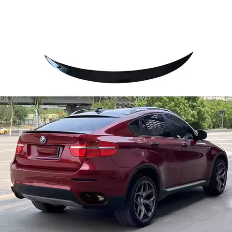 For BMW X6 E71 Spoiler Carbon Fiber Spoiler For X6 2008 2009 2010 2011 2012 2013 Rear Trunk Wing Per