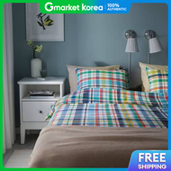IKEA | Ikea Höstgateniana Duvet Cover + Pillow Cover Check Multicolor 150X200Cm