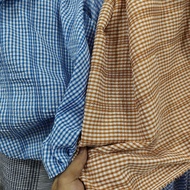 KATUN Premium Checkered Cringkel Cotton Fabric/Crinkle Cotton Fabric/Premium Cringkle Fabric/Crinkle