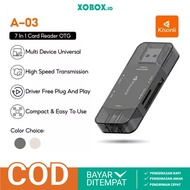 Kisonli Card Reader A03 7 In 1 USB 3.0 Type-C OTG Memory Card Adapter Micro SD TF Original - XOBOX