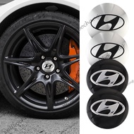 4Pcs 56mm Car Wheel Hub Cap Metal Emblem Stickers Accessories For Hyundai I30 I20 IX35 I40 Tucson Ge