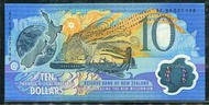NEW ZEALAND (紐西蘭塑膠鈔),  P190a , 10 Dollars , 2000 AF , 品相 全新UNC 