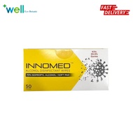 Innomed 70% Alcohol Wipes 50's -- Kill 99.9% Germ Disinfectant Pocket Tisu Basah Antibakteria