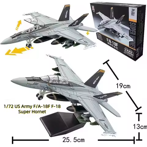 1/72 plane model US Army F/A-18F F-18 Super Hornet Building Blocks ABS Model Toys For Boy Xmas Gift