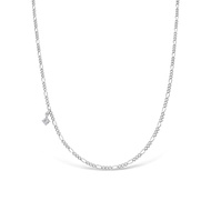 Mizuchol สร้อย Bubbling Champagne Necklace (Stackable) ประดับพลอย White Topaz (เฉพาะสร้อยและจี้ Whit