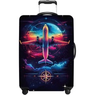 Luggage Cover Washable Suitcase Protector Anti-scratch Suitcase cover Fits 20-34 Inch Luggage (Aircr