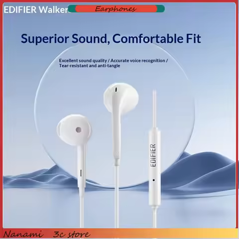 EDIFIER H180 Plus Wired Headphone Suitab 3.5MM Earphone Three-button For Phone Huawei Earbuds Laptop