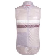 Rapha Men's Brevet Gilet 輕盈、便攜的防風單車背心 灰白色S號