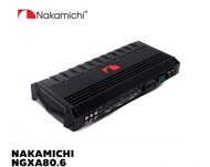 NAKAMICHI NGXA80.6 เพาเวอร์แอมป์ 6 CH. / N-Power Output 4ohm: 75W x 6 / N-Power Output 2ohm: 110W x 6 / Max Power: 3000W
