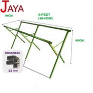 1'' Kaki Meja Besi Lipat Pasar Malam Bazaar Foldable Bazaar Stand + Plywood