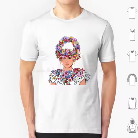 Midsommar T Shirt Big Size 100% Cotton Midsommar Ari Aster Florence Pugh A24 Horror Hereditary Film 