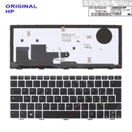 Original HP EliteBook Revolve 810 G1 G2 G3 831-00135-00A SN8123BL Silver Frame Black Backlit LED Keyboard 706960-001