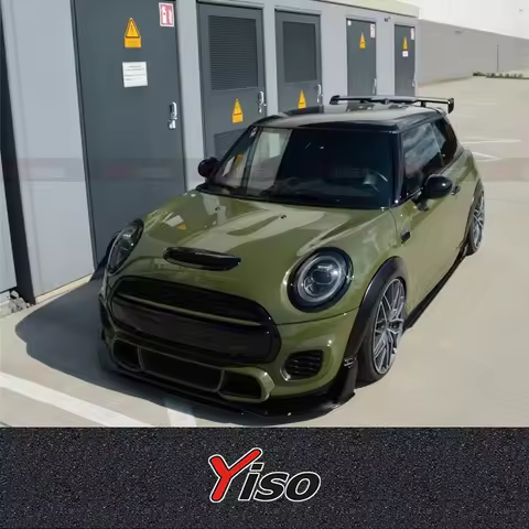 Suitable for MINI F55 F56 JCW Modified encirclement Carbon fiber Front Spoiler Aerodynamic kit MINI