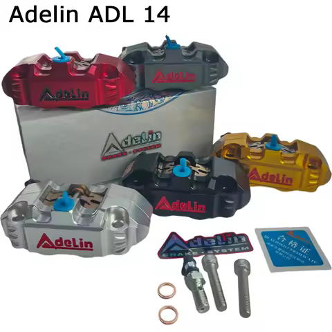 CNC Adelin ADL-14 Four Piston Brake Caliper 82mm Radial Mount Small Radiation Disc Brake Caliper For