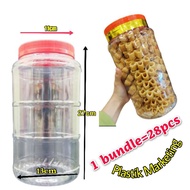 Balang Kuih Raya 28pcs- J3600 alike Nci4060 & Spt46 / 3600ml PET Container / Cookies Jar Plastik Kos