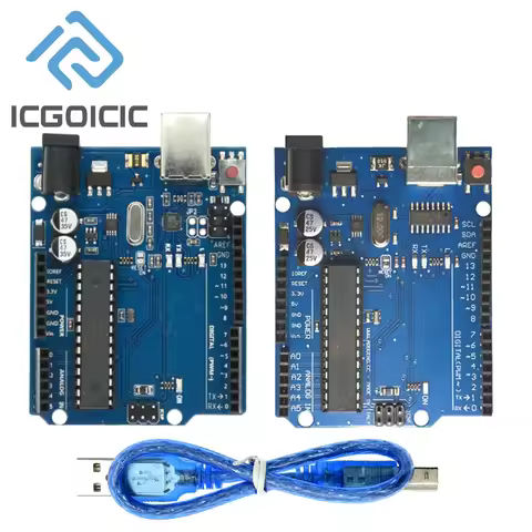 UNO R3 Official Version ATMEGA16U2+MEGA328P Chip For Arduino UNO R3 Development Board + USB CABLE