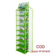 Shoe Rack Hanging Rack 9-Tier Storage Rack