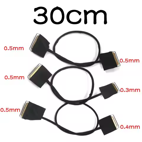 EDP Screen Cable 0.5mm Dual connector 4K coaxial cable I-PEX 20454 40Pin 30Pin