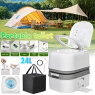 24L Portable Toilet Mobile Toilet For Travel Outdoor Camping Large Capacity Tandas Duduk Mudah Alih 