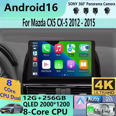 Android 16 Multimedia Video Player Car Radio 2 DIN For Mazda CX5 CX-5 CX 5 2012 - 2016 WIFI+4G Head 