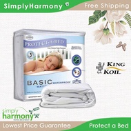 SHSB King Koil Protect A Bed Basic / Waterproof Mattress Protector / Alas Tilam Kalis Air / King Koi