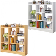Premium Bookshelf Storage Shelf Creative Rak Buku Kayu