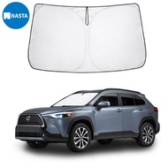 Nasta Toyota Corolla Cross Front Windshield Sun Shade Foldable Double layer thickening Sunshade Protector Custom Fit 2022 2023 2024 Toyota Corolla Cross  Accessories 2024 Upgrade