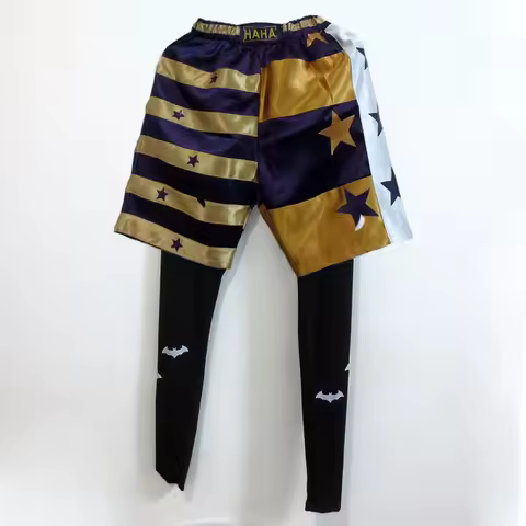 Jared Leto Joker Cosplay Star Pants Superhero Uniform Outfit Costume Halloween Christmas Custom Made