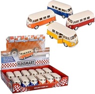 Rhode Island Novelty 5" Die-Cast Pull Back 1962 Classic Bus 12pc