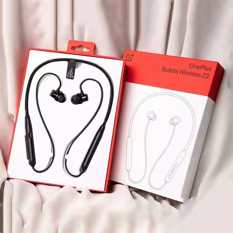 Oneplus Bullets Wireless Z2 Neck Earphone IP55 Bluetooth Magnetic Control Mic Headset AI Noise Cance