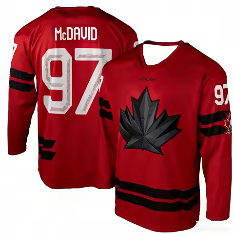 2026 New Arrival Canada Ice Hockey Jersey McDavid #97 Fan Edition Men Women Kids Long Sleeve Hockey 