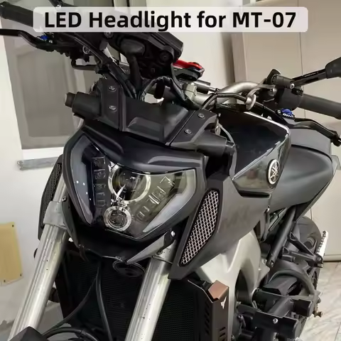 E24 LED Headlight Headlamp For Yamaha MT-07 MT07 MT 07 2018 2019 2020 E-mark Motorcycle Accessories