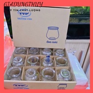 Glass cupping cups - set of 12 convenient cupping cups for every family